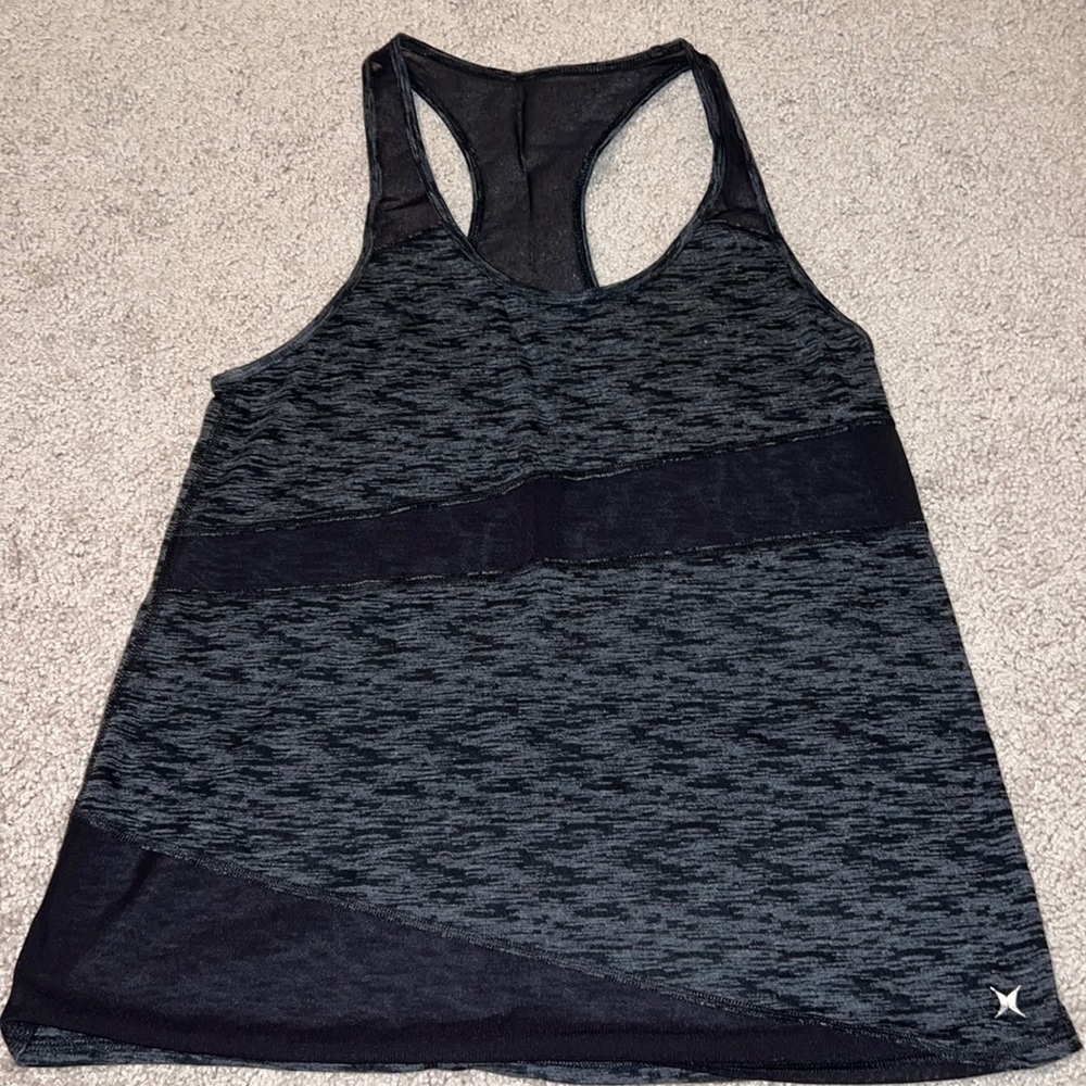 Express Core Performance Grey w/ Mesh Tank Top - Size Small